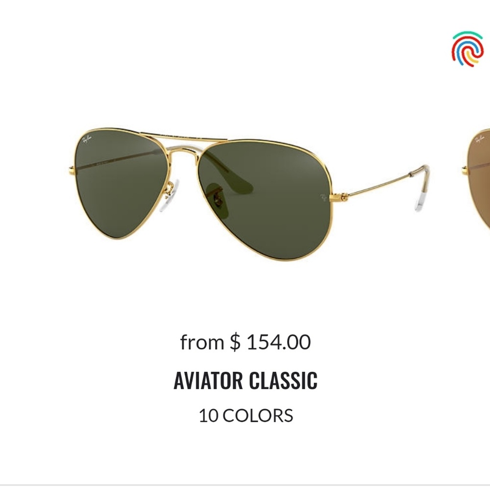 Ray Ban aviator sunglasses
